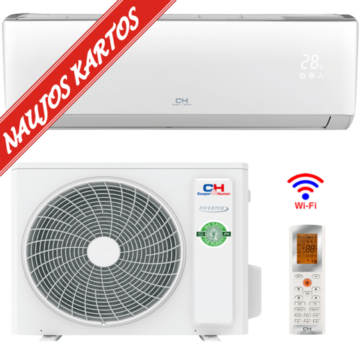 C&H ARCTIC NG Inverter CH-S24FTXLA2-NG efektyvus šildymas iki -25°C