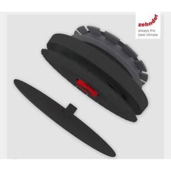 Difuzorius Zehnder Luna S125 Black, oro padavimui