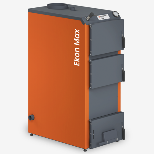 Kieto kuro katilas EKON-MAX 40kW, apatinio degimo