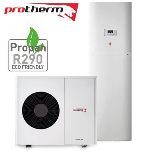 Protherm GeniaAir Mono 3 kW šilumos siurblys su R290 ir hidraulikos bokštu
