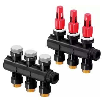 Uponor Vario Plus kolektorius su debitomačiais 3 kontūrų